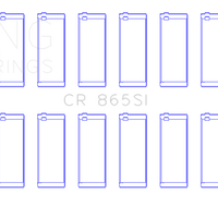 King Engine Bearings Chevrolet SBC 307CI/350CI & GEN III/IV (OD+.002in) (.010in) Bi-Metal Rod Bearing Set - Components