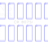 King Engine Bearings Chevy LS1 / LS6 / LS3 (Size STD) Silicone Bi-Metal Alum Rod Bearing Set - Components
