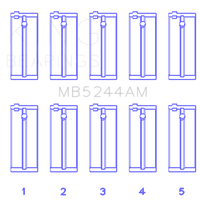 King Engine Bearings Honda 91CI/1.5L D15A2/D15A3/D15B1/D15B2/D15B7/D15B8/D15Z1 (Size STD) Main Bearing Set - Components