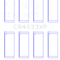 King Engine Bearings Honda F20C/F22C / 97-01 H22A4 (Size STDX) Rod Bearing Set - Components