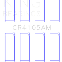 King Engine Bearings Mazda FS-DE L4/FP L4/FS L4 DOHC 16 Valve (Size STD) Rod Bearing Set - Components