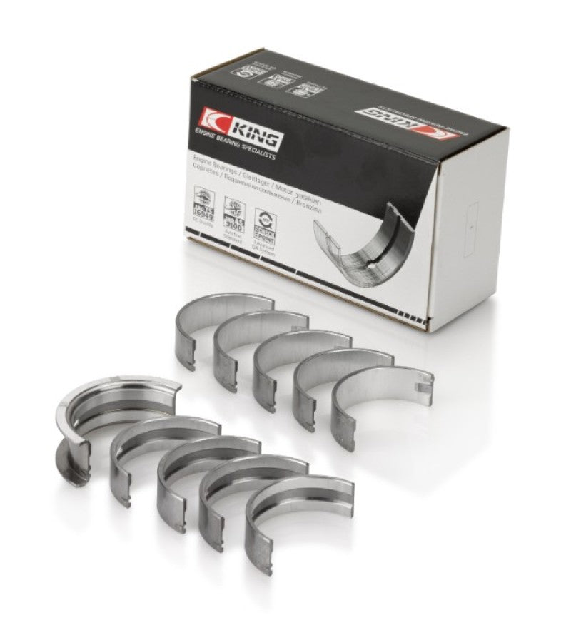 King Engine Bearings Mini W10B16A/W11B16A (Size STD) Silicon Bi-Metal Aluminum Main Bearing Set - Components
