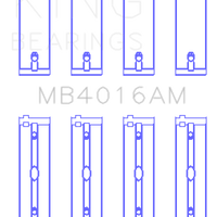 King Engine Bearings Mitsubishi 181CI 3.0L 6G72 V6 (Size STD) Main Bearing Set - Components