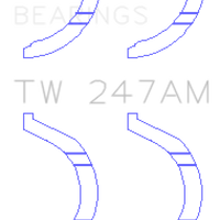 King Engine Bearings Mitsubishi 6G71/6G72/6G72T/6G73 V6/Hyundai G6AV V6 Thrust Washer Set - Components
