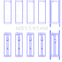 King Engine Bearings Nissan KA-24E (Size STD) Main Bearing Set - Components