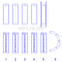 King Engine Bearings Performance Main Bearing Set - Size Standard - Components