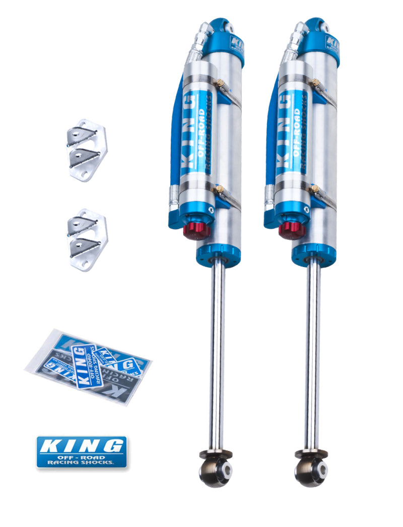 King Shocks 07-18 Jeep Wrangler JK Rear 2.5 Dia Piggy Hose Res 6in Lift w/Adjuster (Pair) - Suspension