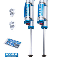 King Shocks 07-18 Jeep Wrangler JK Rear 2.5 Dia Piggy Hose Res 6in Lift w/Adjuster (Pair) - Suspension