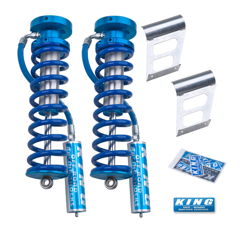 King Shocks 2005 + Ford F-250/F-350 4WD Front 2.5 Dia Remote Reservoir Coilover Conversion (Pair) - Suspension
