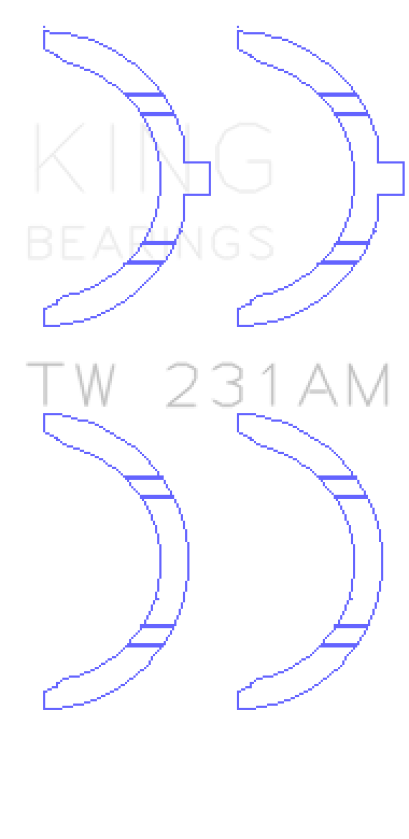 King Engine Bearings Toyota 1A/2A/3A/4A Thrust Washer Set - Components