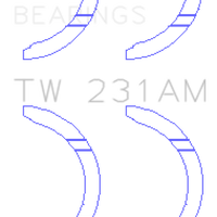 King Engine Bearings Toyota 1A/2A/3A/4A Thrust Washer Set - Components
