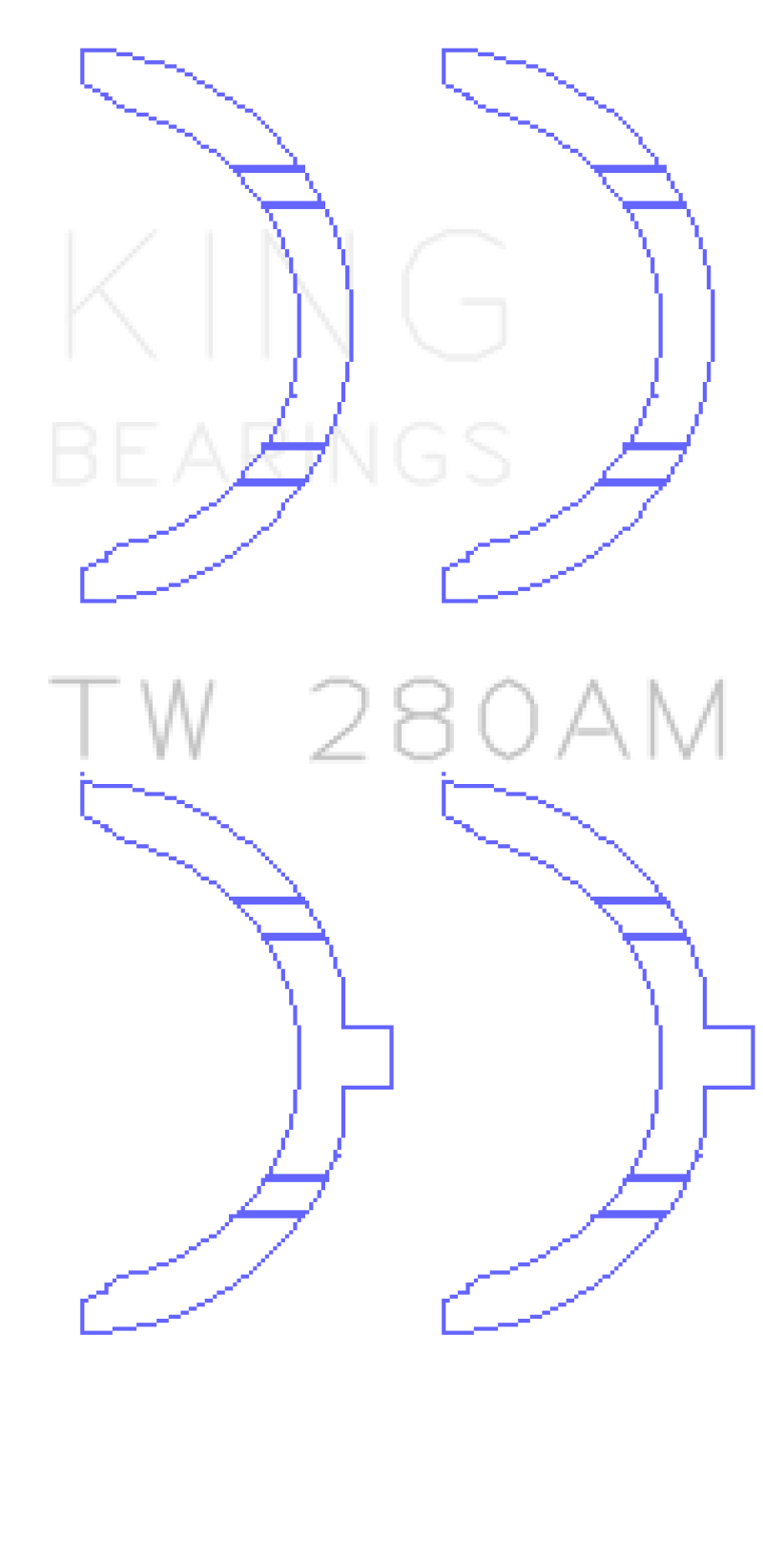 King Engine Bearings Toyota 1E/2E Thrust Washer Set - Components
