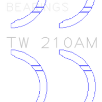King Engine Bearings Toyota 5R/2M/4M/5ME/5MGE/7MGE/7MGTE Thrust Washer Set - Components