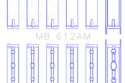 King Engine Bearings Volvo 520 / B5252 (Size STD) Main Bearing Set - Components