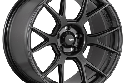 Konig Ampliform 17x8 4x100 ET45 Dark Metallic Graphite - Wheels