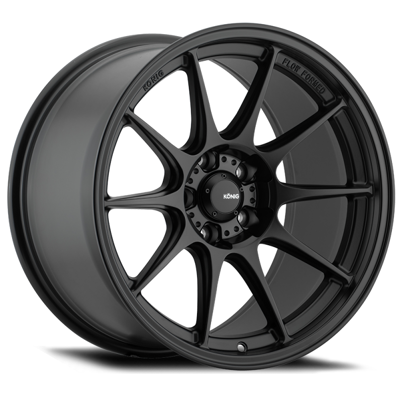 Konig Dekagram 15x8 4x100 ET25 Semi-Matte Black - Wheels