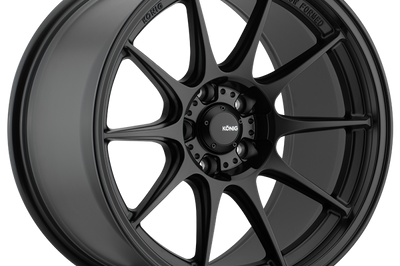 Konig Dekagram 16x8 4x100 ET35 Semi-Matte Black - Wheels