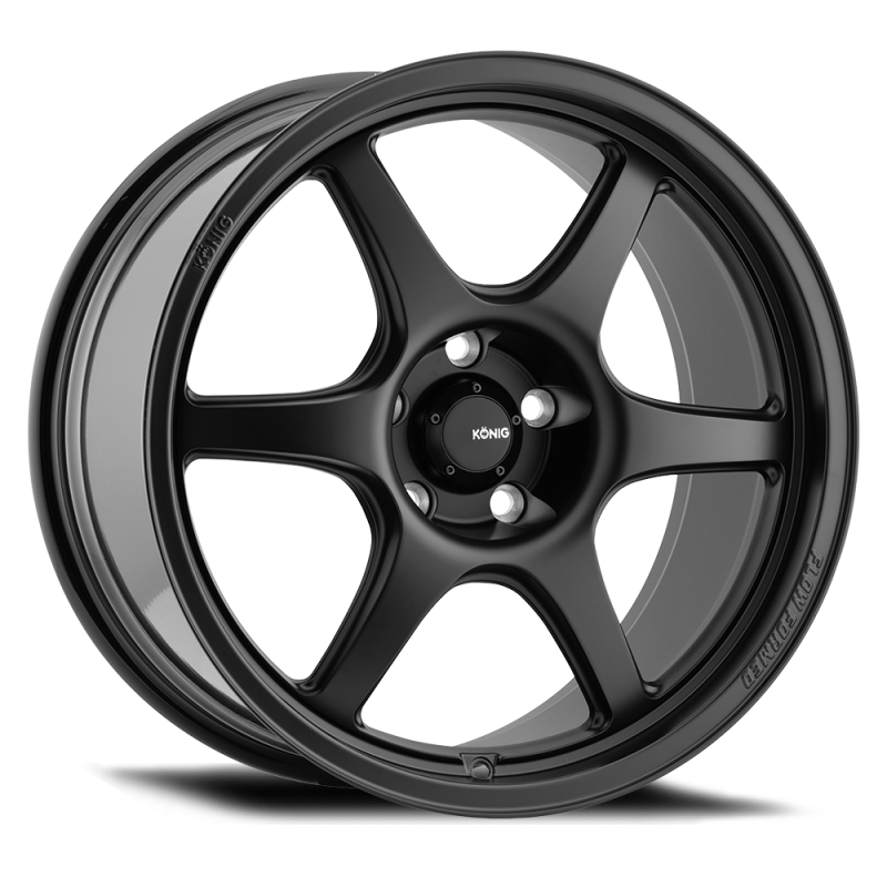 Konig Hexaform 17x8 4x108 ET40 Matte Black - Wheels