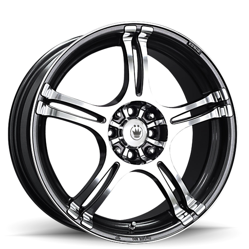 Konig Incident 14x6 8x100/114.3 ET38 Graphite - Wheels