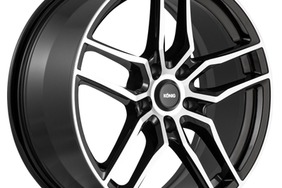 Konig Intention 18x8 5x112 ET45 Gloss Black / Machine Face - Wheels