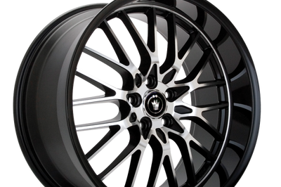 Konig Lace 17x7 10x110/115 ET40 Black/Machine Spoke - Wheels