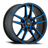 Konig Myth 18x8 5x108 ET43 Gloss Black w/ Blue Tinted Clearcoat - Wheels