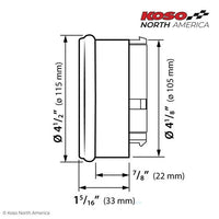 Koso Hd-05 4.5’’ Gauge Chrome Bezel Pre Canbus - Harddrive Products