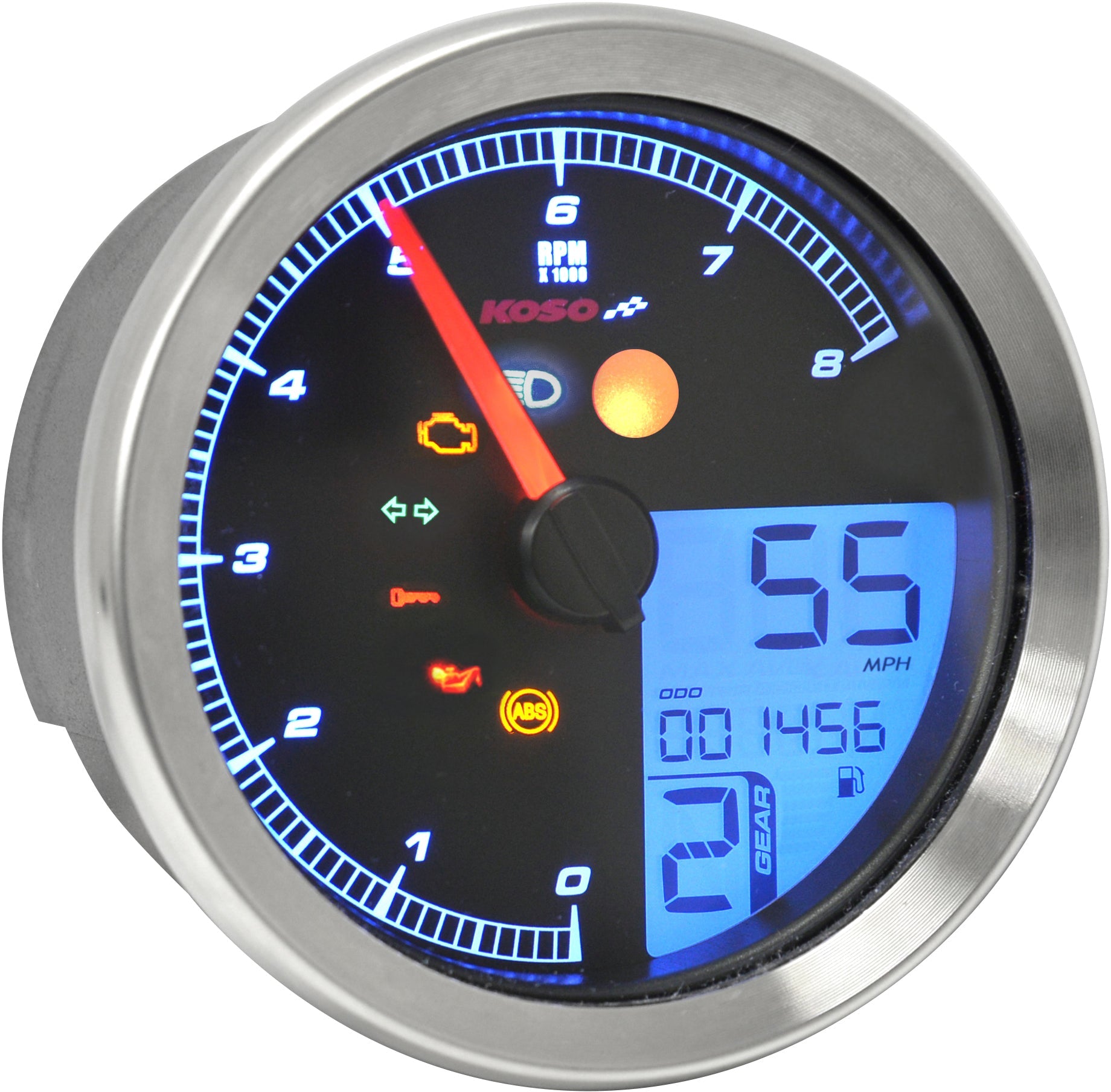 Koso Tnt-b Gauge (silver) Yamaha Bolt - Silver - Street Collection