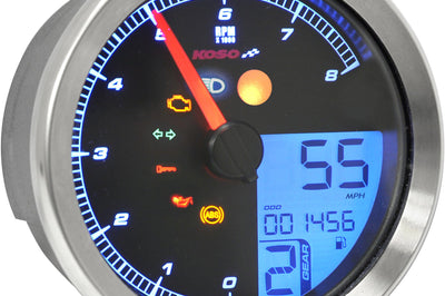 Koso Tnt-b Gauge (silver) Yamaha Bolt - Silver - Street Collection