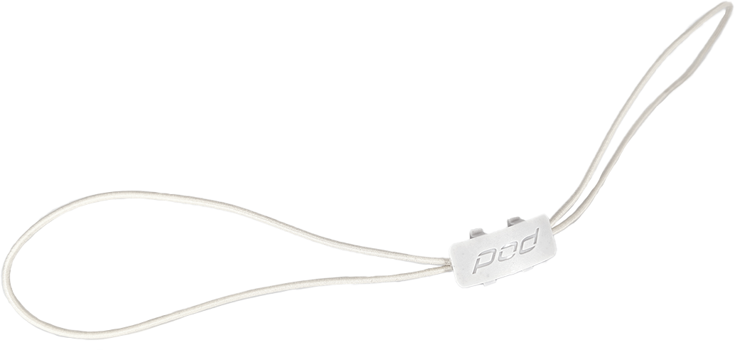 Pod Kx 3.0 Elastic Cord Graphite Xl/2x/3x - White / Small - Large