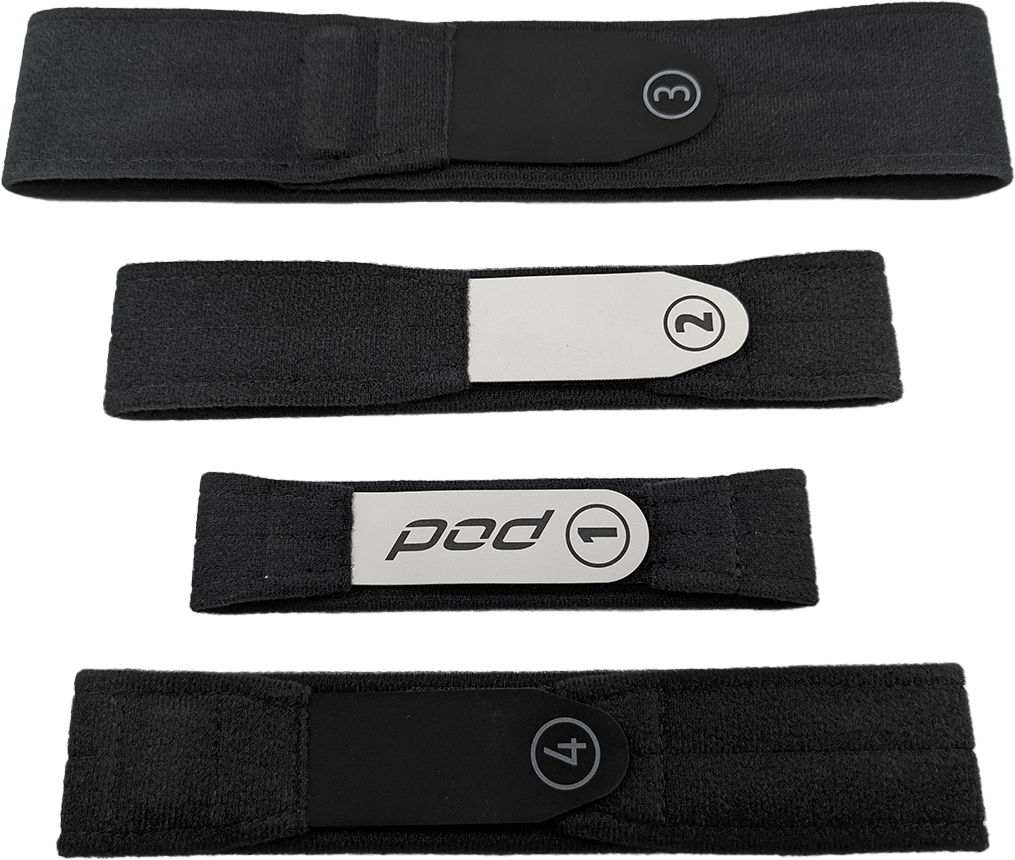 Pod Kx 3.0 Strap Set Black Xl/2x - Medium - Large