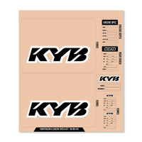 D-cor Kyb Decal Kit Black Fork/shock/eng Spec - Offroad Collection