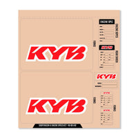 D-cor Kyb Decal Kit Red Fork/shock/eng Spec - Offroad Collection