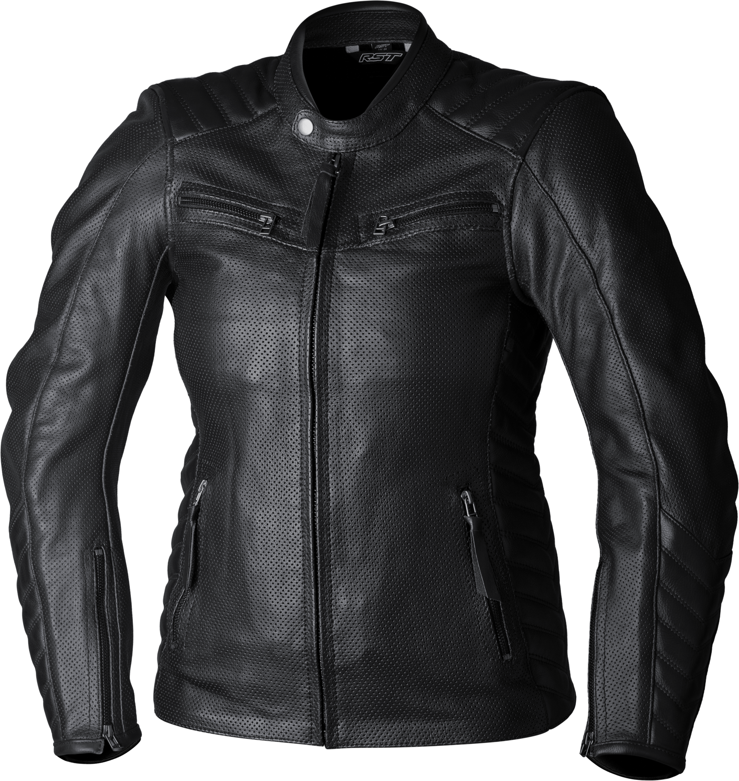 Rst Ladies Roadster Air Ce Jacket Brown Leather 3xl - Black