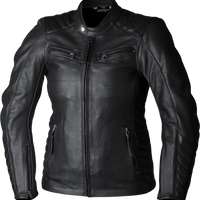 Rst Ladies Roadster Air Ce Jacket Brown Leather 3xl - Black
