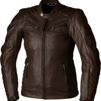 Rst Ladies Roadster Air Ce Jacket Brown Leather 3xl - Black