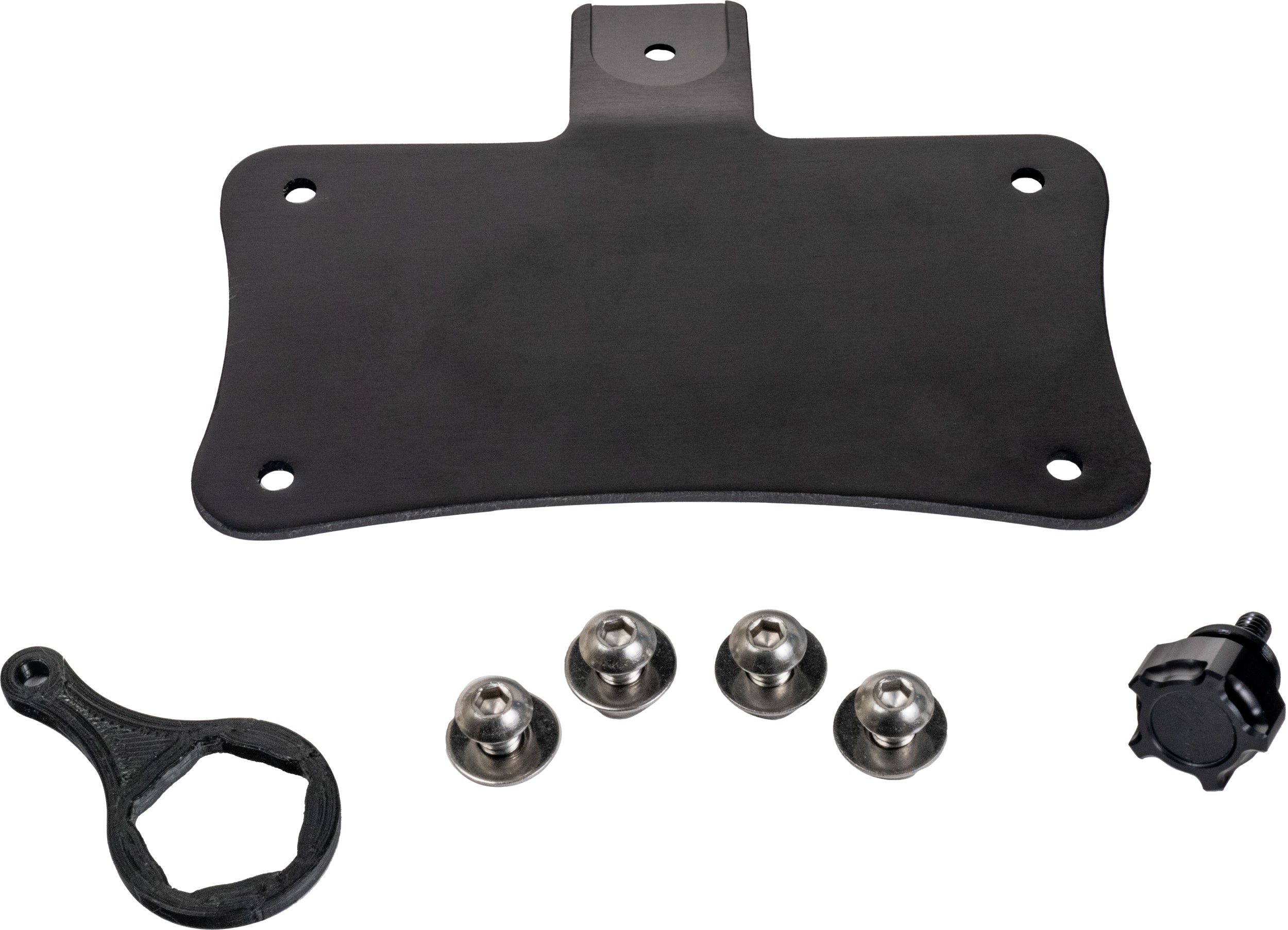 HOFMANN DESIGNS Laydown License Plate Mount Black