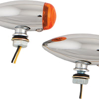 Harddrive Led Bullet Marker Light Chrome W/amber Lens - Products