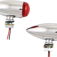 Harddrive Led Bullet Marker Light Chrome W/red Lens - Products