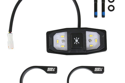 Ssv Works Led Dome Light W/cage Clamps Ring Style 2’’ - Atv Performance Products