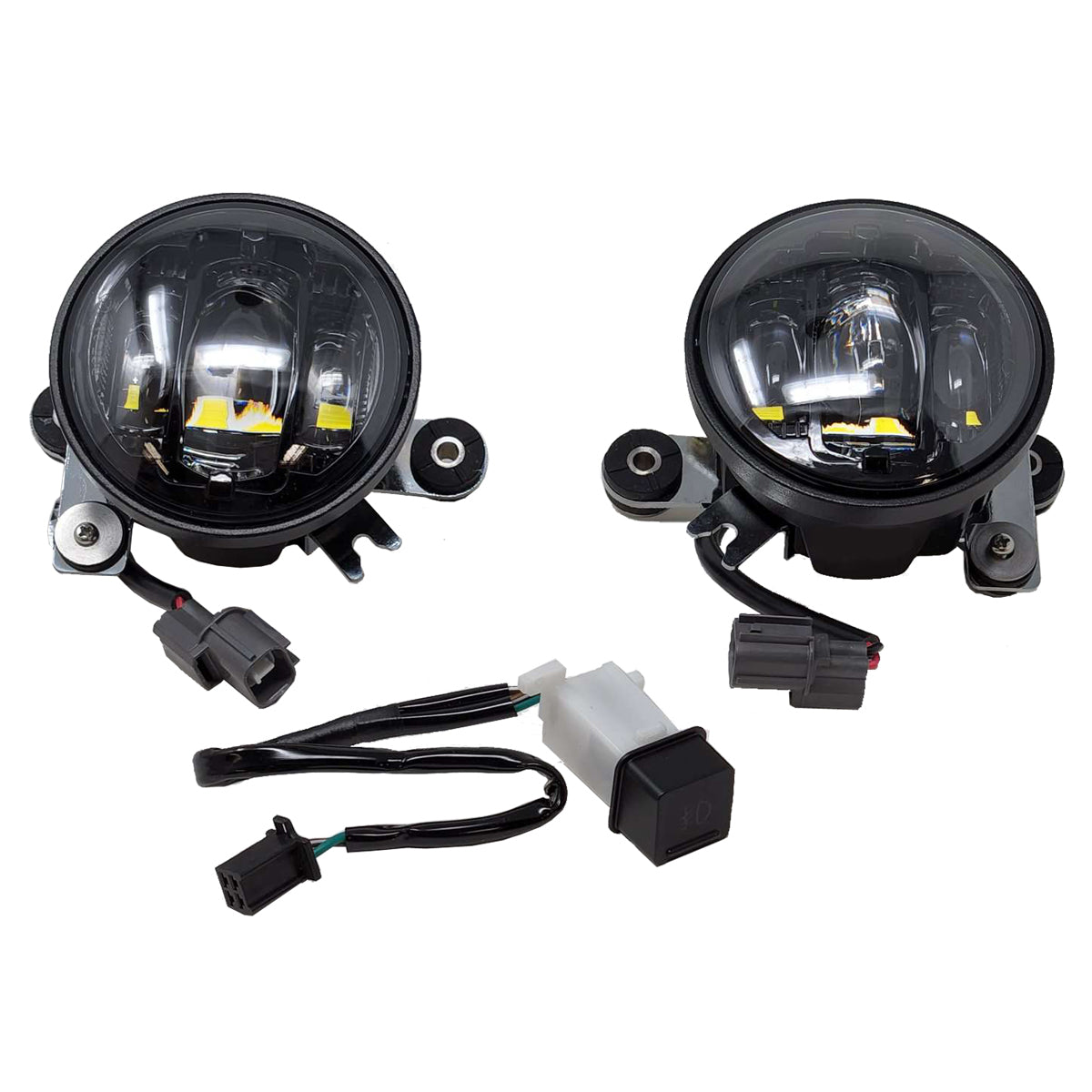 PATHFINDER Led Fog Light Kit Black Smoke Lens Hon