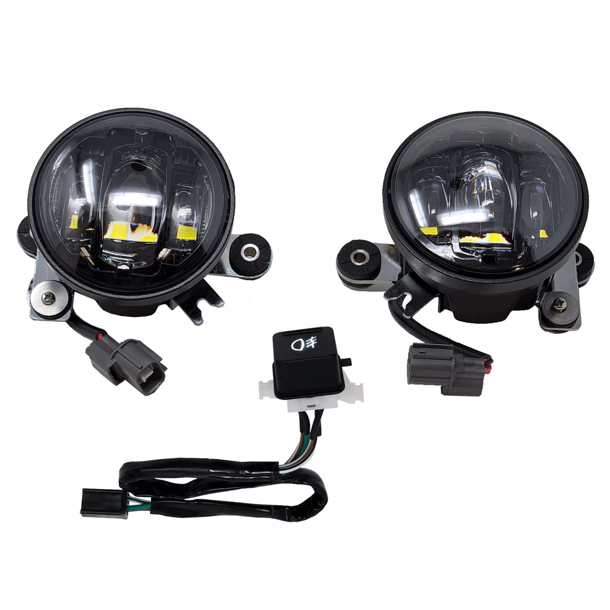 PATHFINDER Led Fog Light Kit Black Smoke Lens Hon