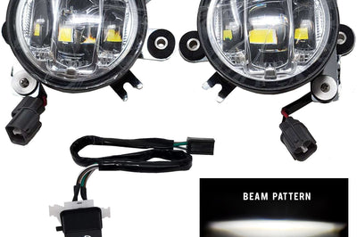 PATHFINDER Led Fog Light Kit Chrome Clear Lens Hon
