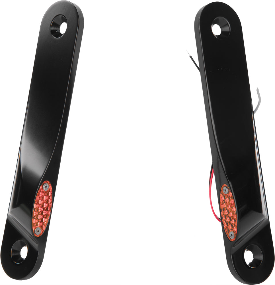 Pro One Led Front Signal Lights Flhx Flht W/o Spotlights Blk - Black - Harddrive Products