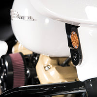 Pro One Led Front Signal Lights Flhx Flht W/o Spotlights Blk - Black - Harddrive Products