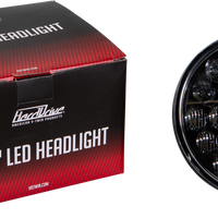 Harddrive Led Headlight 5.75’’ 75w Black 3500/2000 Lumens - Products
