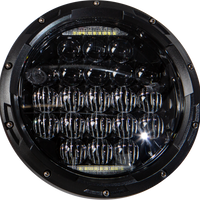 Harddrive Led Headlight 7’’ 90w Black 3500/2400 Lumens - White - Products