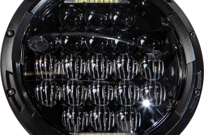 Harddrive Led Headlight 7’’ 90w Black 3500/2400 Lumens - Products