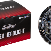 Harddrive Led Headlight 7’’ 90w Chrome 3500/2400 Lumens - Products