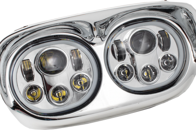 Letric Lighting Co Led Headlight Chr/chr Halo Fltr `98-13 - Harddrive Products